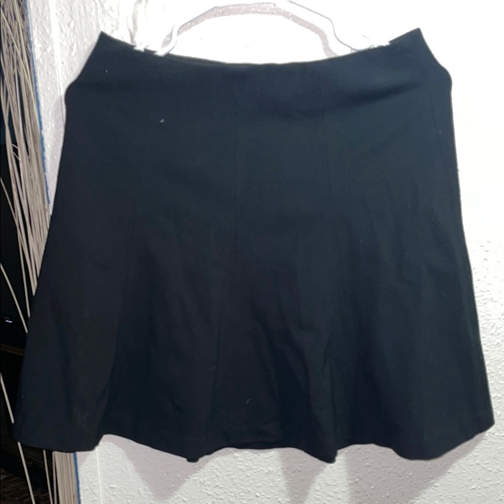 LOFT Black A-Line Mini Skirt for Work